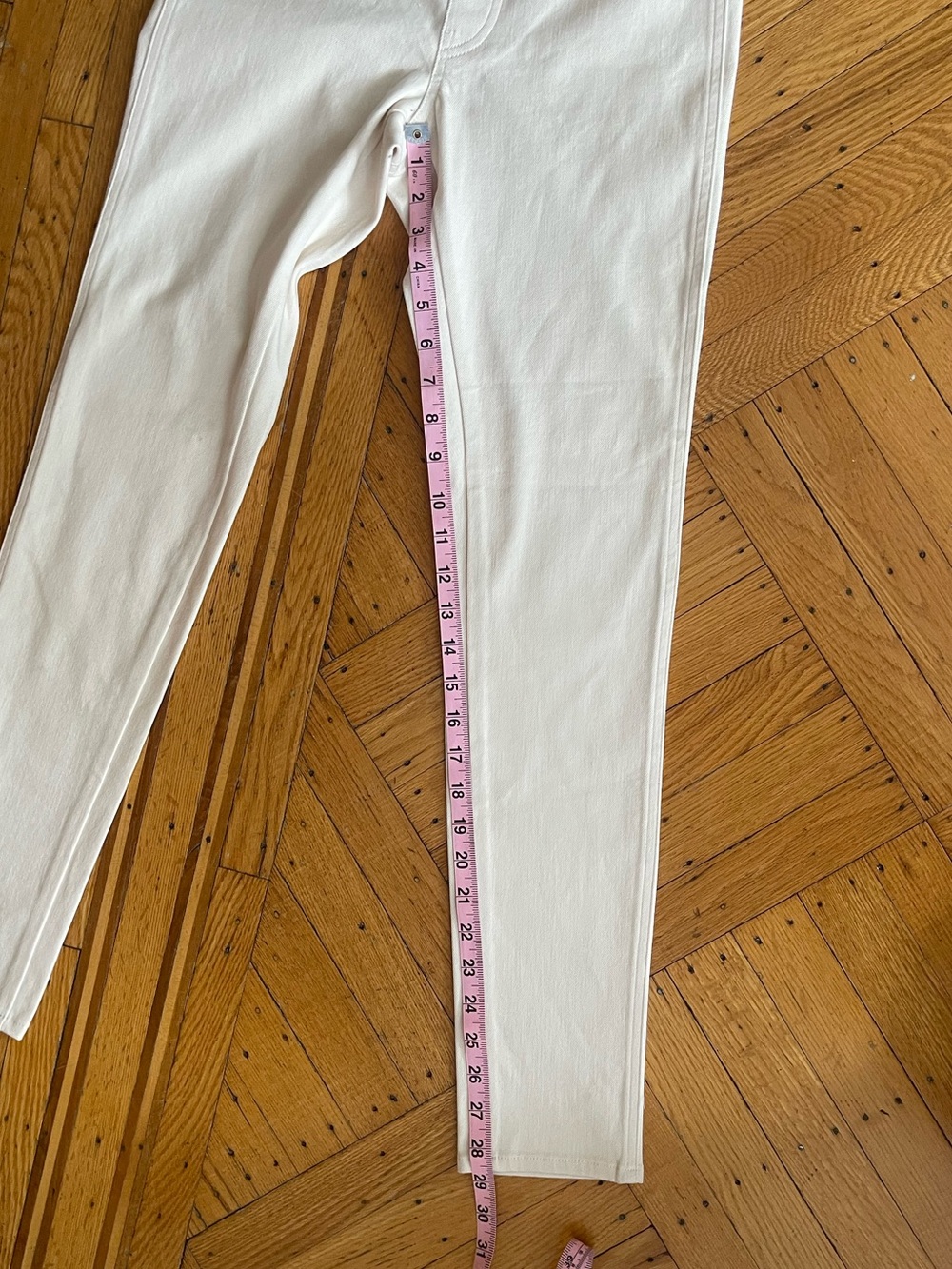 Uniqlo XS Cream Stretch Skinny Jeans High Rise 24 25 - Picture 5 of 10